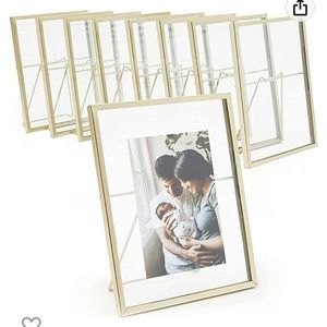 10 gold 5x7 floating frames